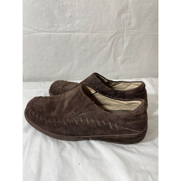 Merrell Women's Wild Senna Espresso  Brown Suede  Moccasin Loafers Size 6 - Picture 11 of 11